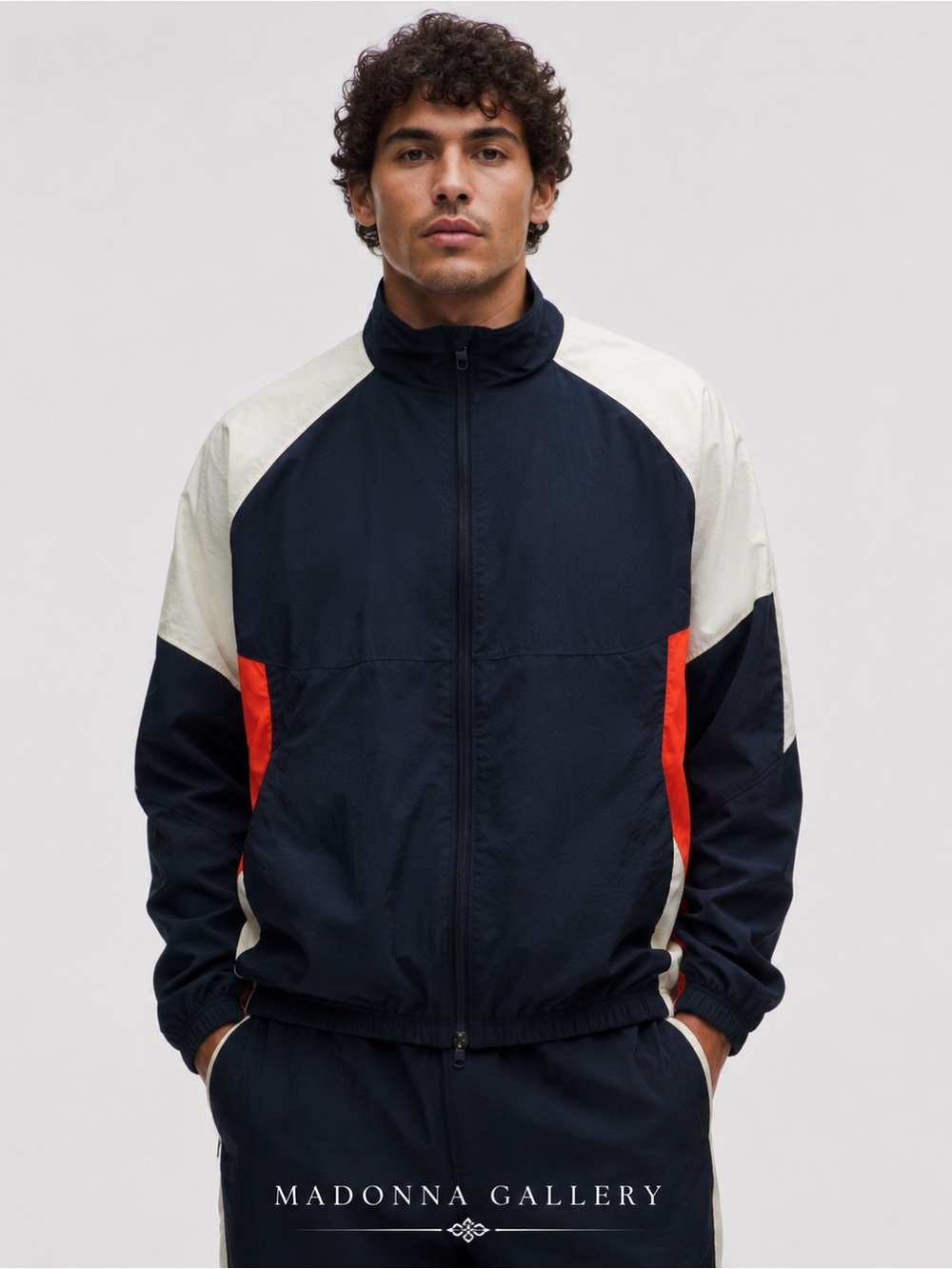 NWT Lululemon Nylon Oversized Track Jacket L , XL True Navy Cherry Ember